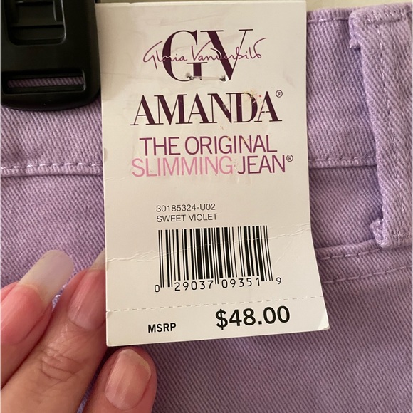 Lilac Gloria Vanderbilt Jeans - Picture 3 of 4